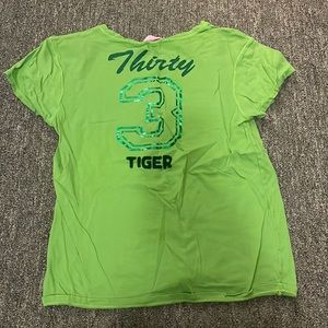 Vintage like new Victoria secret pink tshirt size large with textured back logo